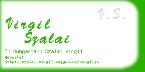 virgil szalai business card